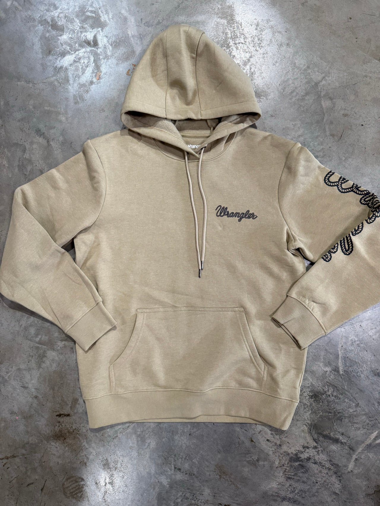 Wrangler Rope Logo Hoodie - Tan