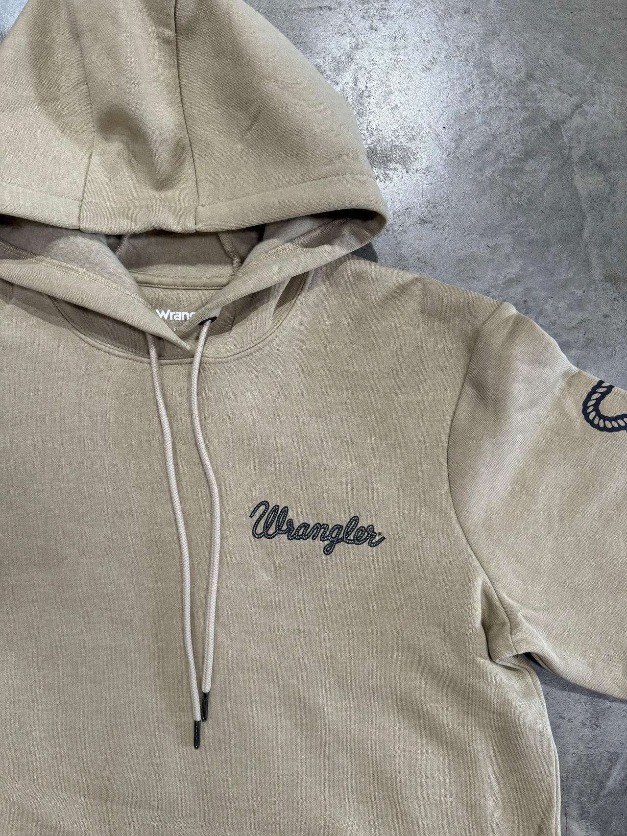 Wrangler Rope Logo Hoodie - Tan