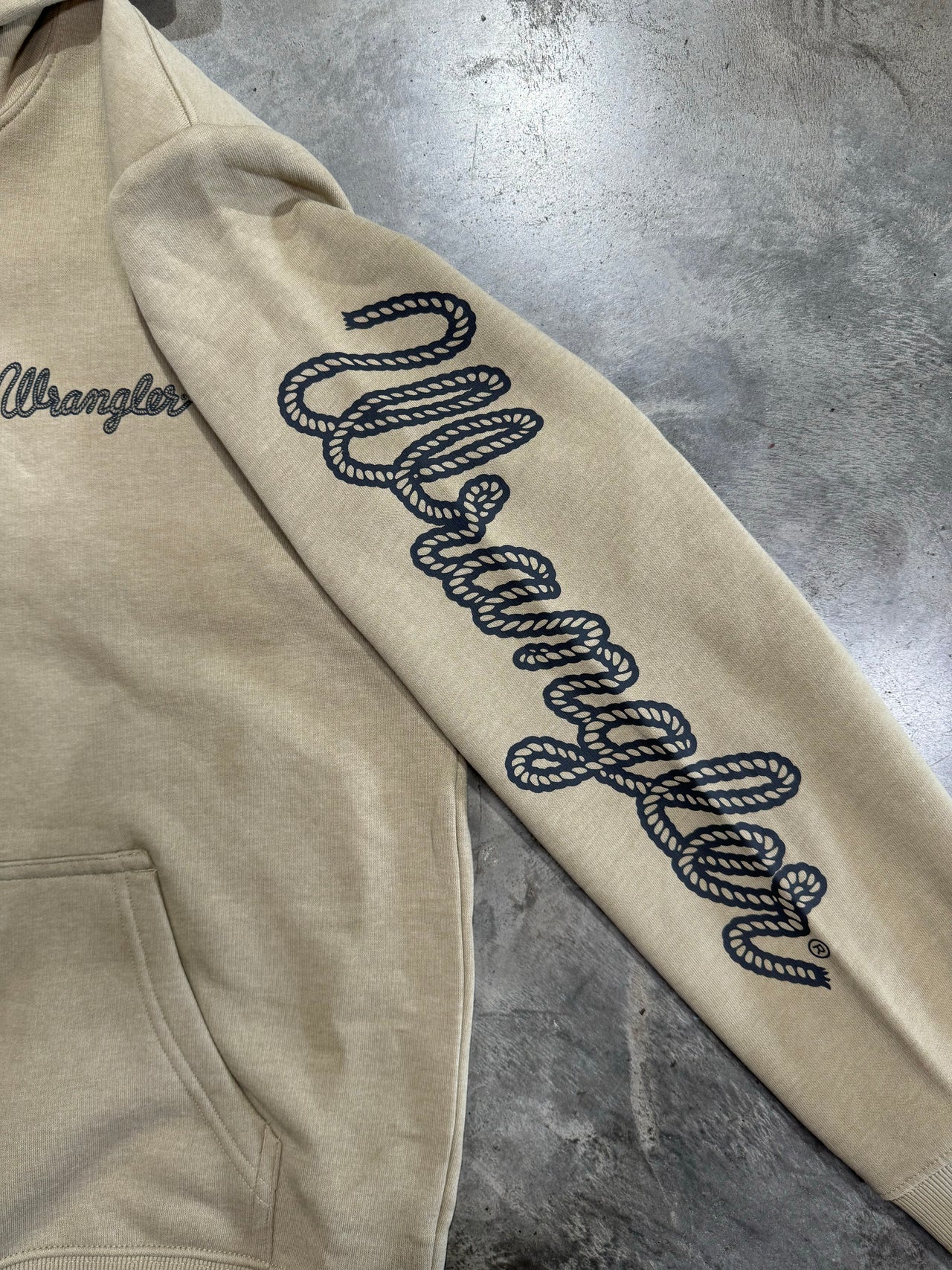 Wrangler Rope Logo Hoodie - Tan