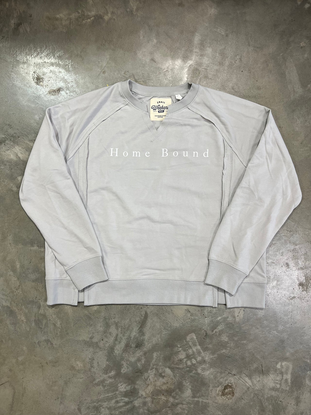 Home Bound Weekend Ready Sweater - Light Grey