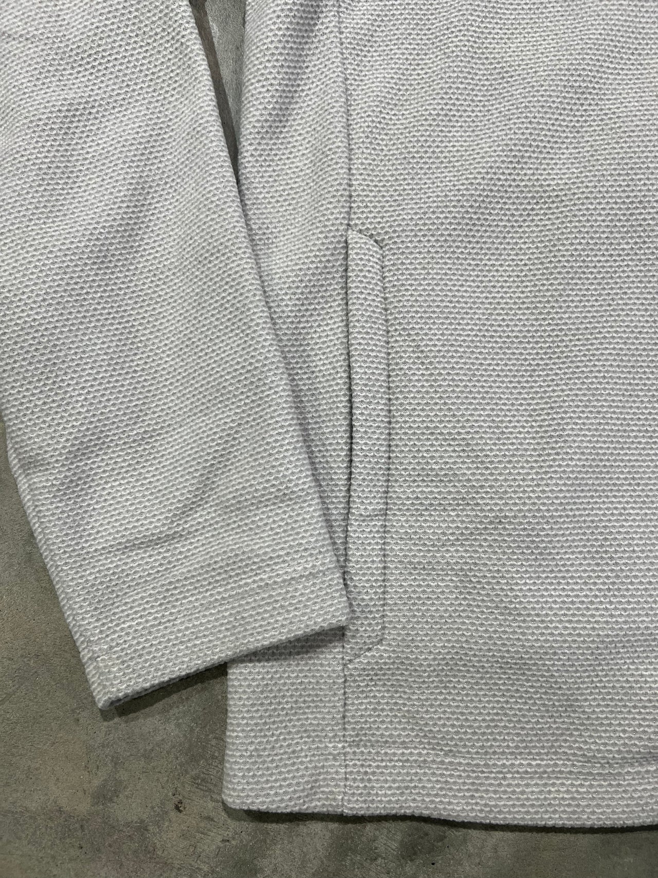 UGA Standing Dog Hunts Point Epic Comfort Textured Fleece Recycled Mens Snap Pullover - Light Grey