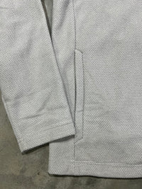 Thumbnail for UGA Standing Dog Hunts Point Epic Comfort Textured Fleece Recycled Mens Snap Pullover - Light Grey