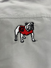 Thumbnail for UGA Standing Dog Cutter & Buck Charter Eco Recycled Full-Zip Vest - Light Grey