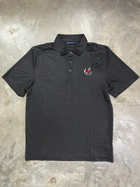 Thumbnail for UGA Standing Dog Cutter & Buck Pike Eco Shadow Check Print Recycled Polo - Black