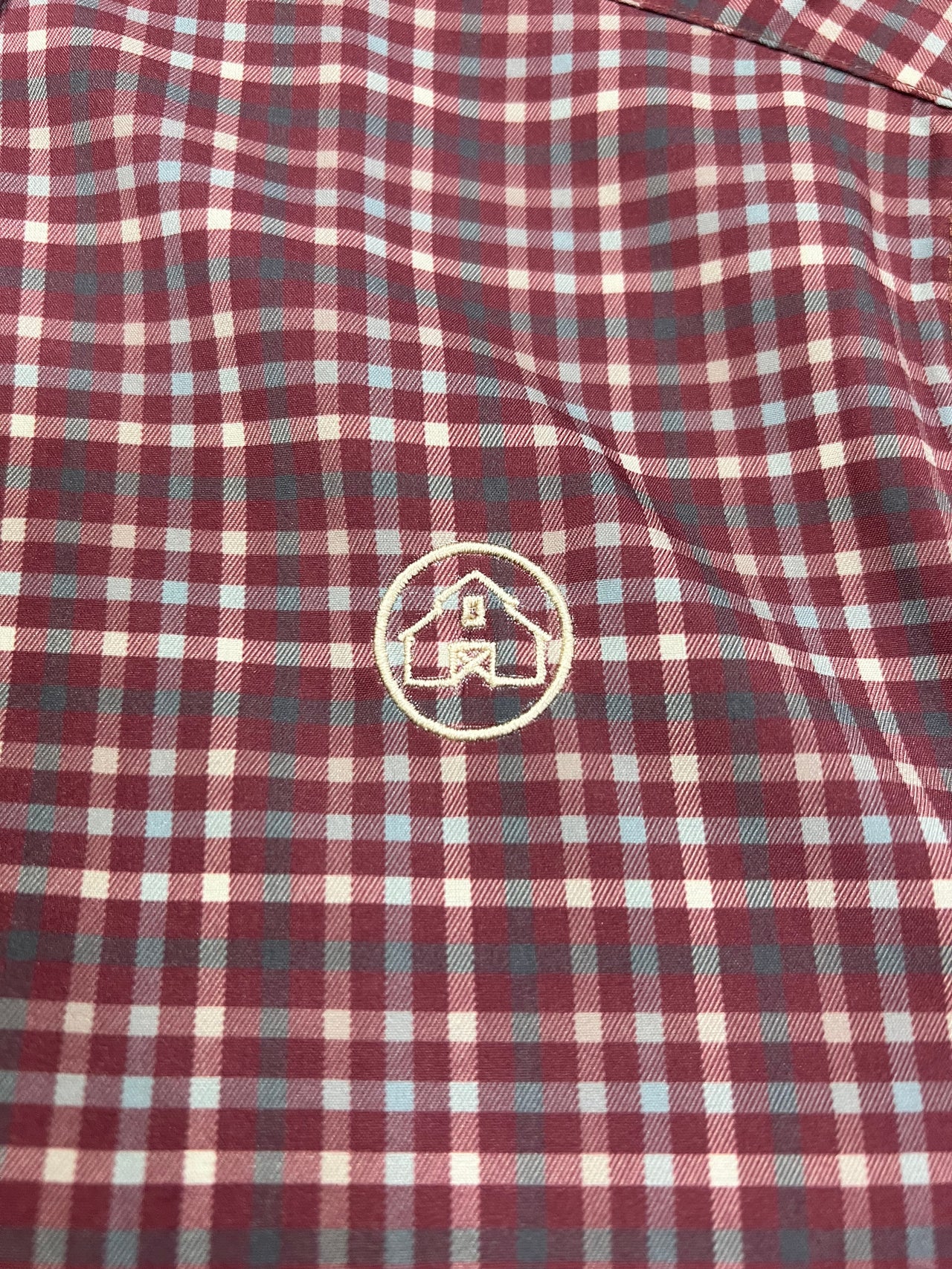 Home Bound Performance Long Sleeve Button Down Dress Shirt - Red Checkered