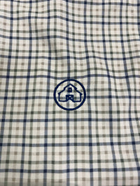 Thumbnail for Home Bound Performance Long Sleeve Button Down Dress Shirt - Taupe Checkered