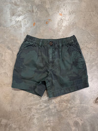 Thumbnail for Youth The Camoflaugers Stretch Short - Dark Green