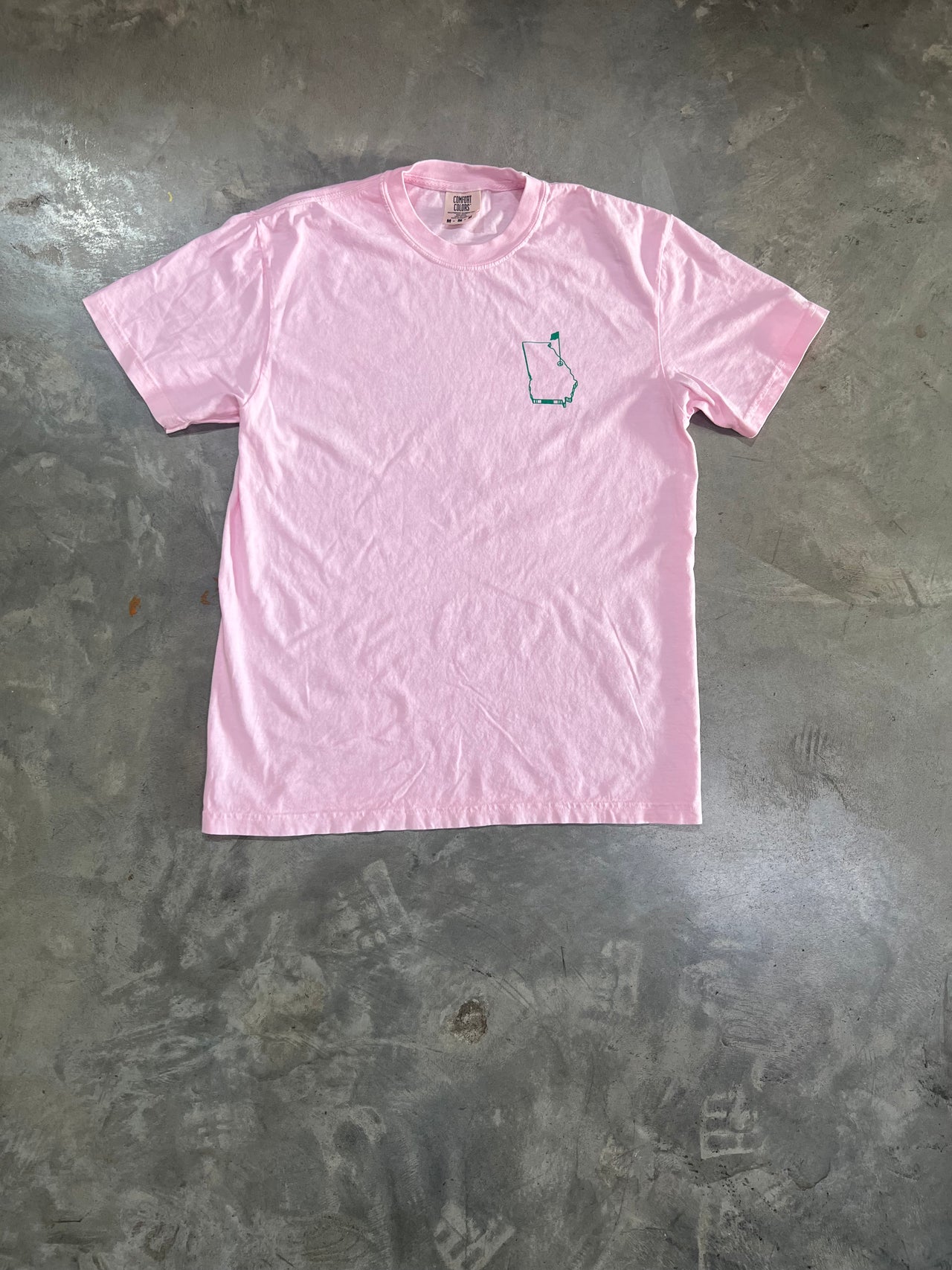 Southern Fried Cotton Augusta Icon SS Tee - Pink