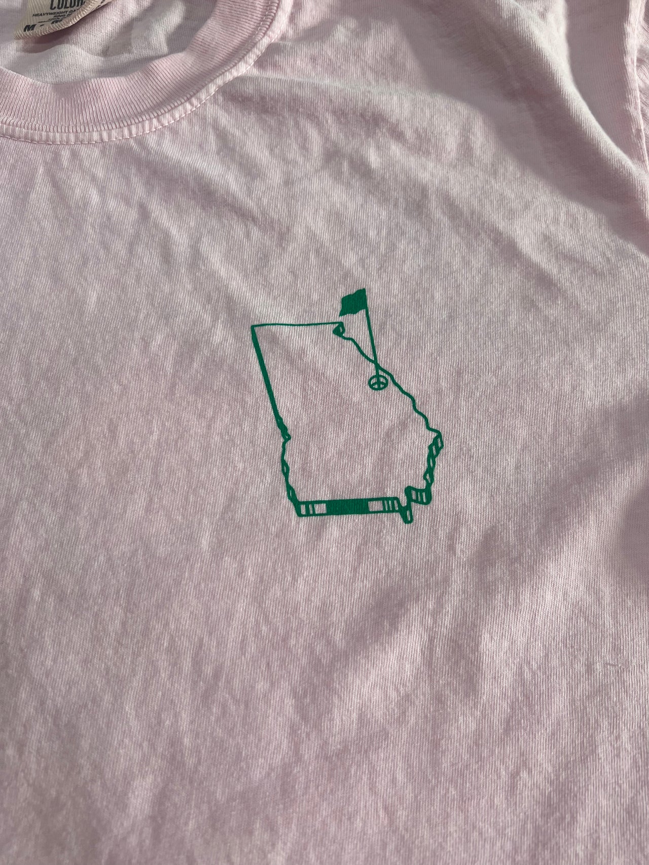 Southern Fried Cotton Augusta Icon SS Tee - Pink