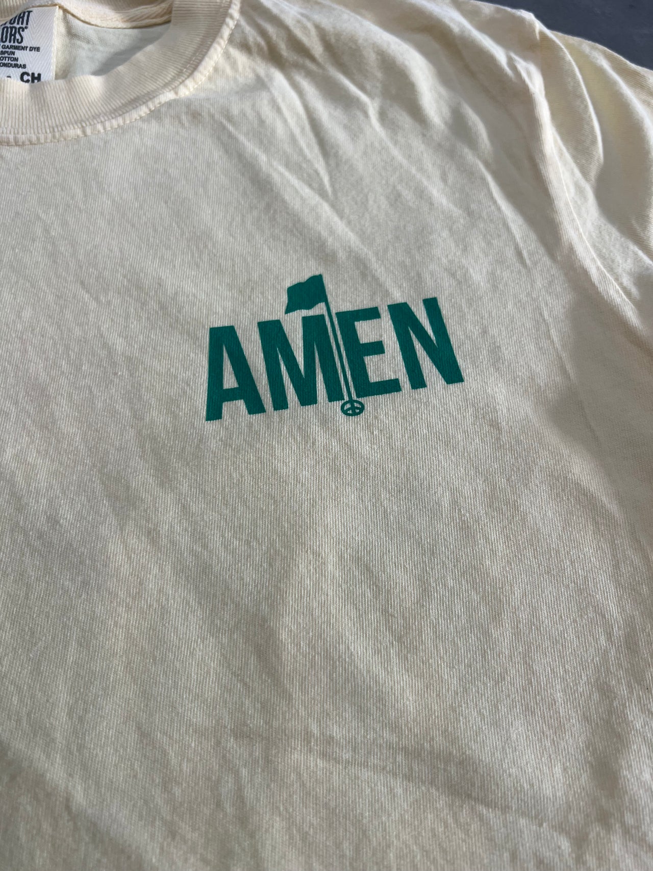 Southern Fried Cotton Amen SS Tee - Yellow
