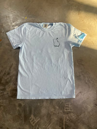 Thumbnail for Southern Fried Cotton Augusta Collage SS Tee - Chambray Blue