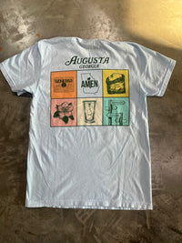 Thumbnail for Southern Fried Cotton Augusta Collage SS Tee - Chambray Blue