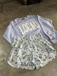 Thumbnail for PRE-ORDER Local Girl High-Waisted Volley Shorts - Localflage Camo