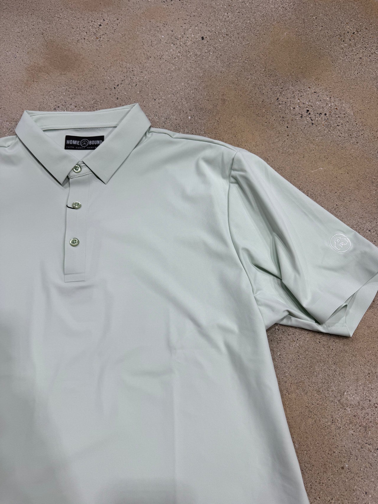 Home Bound Solid Performance Polo - Mint