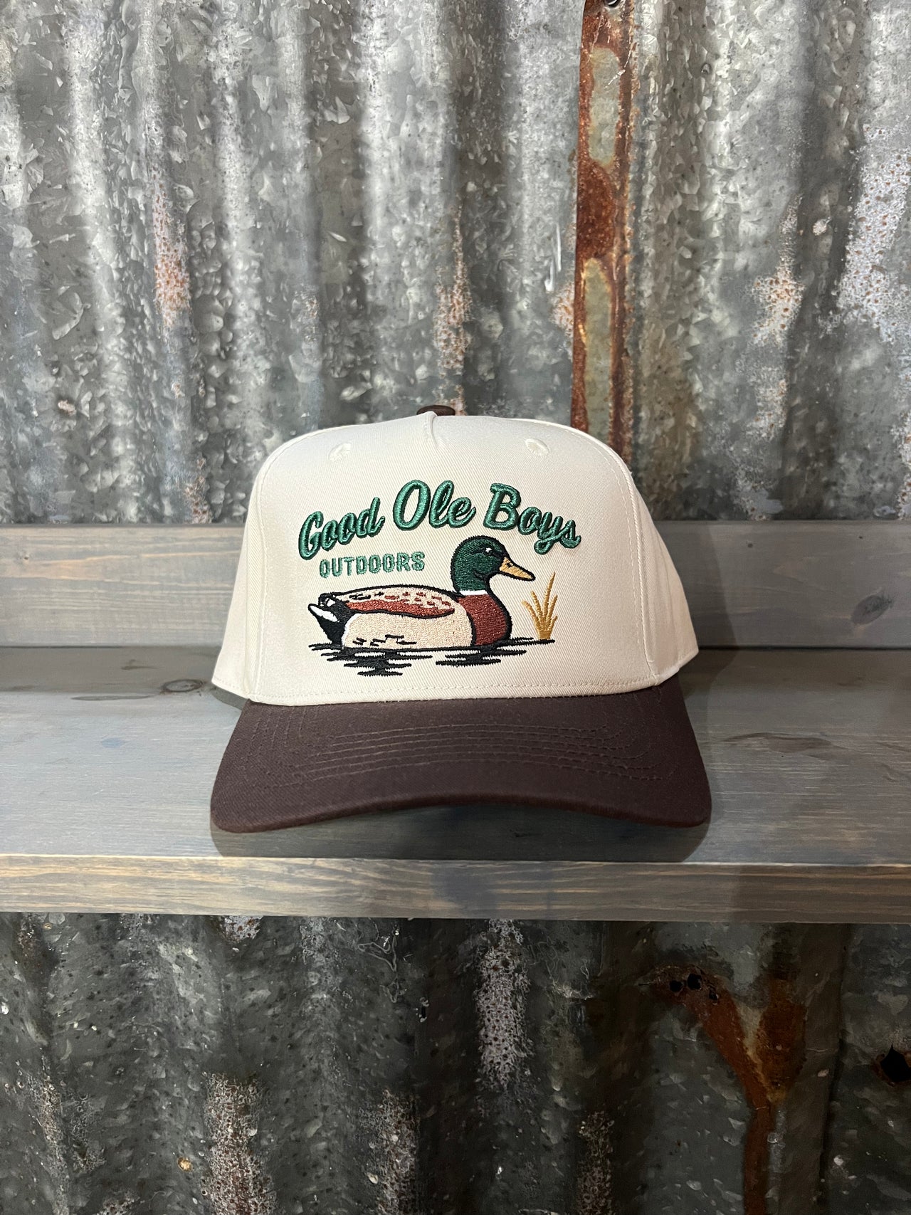 Good Ole Boys Puff Duck Cap - Neutral/Brown