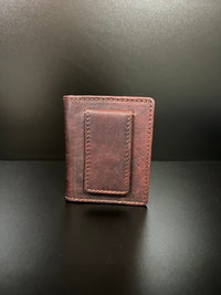 Thumbnail for Johns Creek Leather Magnetic Money Clip Wallet – Brown