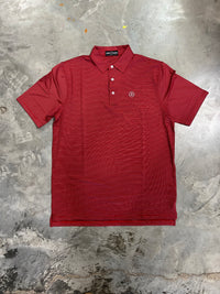 Thumbnail for Home Bound Game Day Polo – Red & Black Stripe