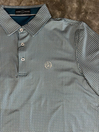 Thumbnail for Home Bound Original Polo - Teal Geo Print