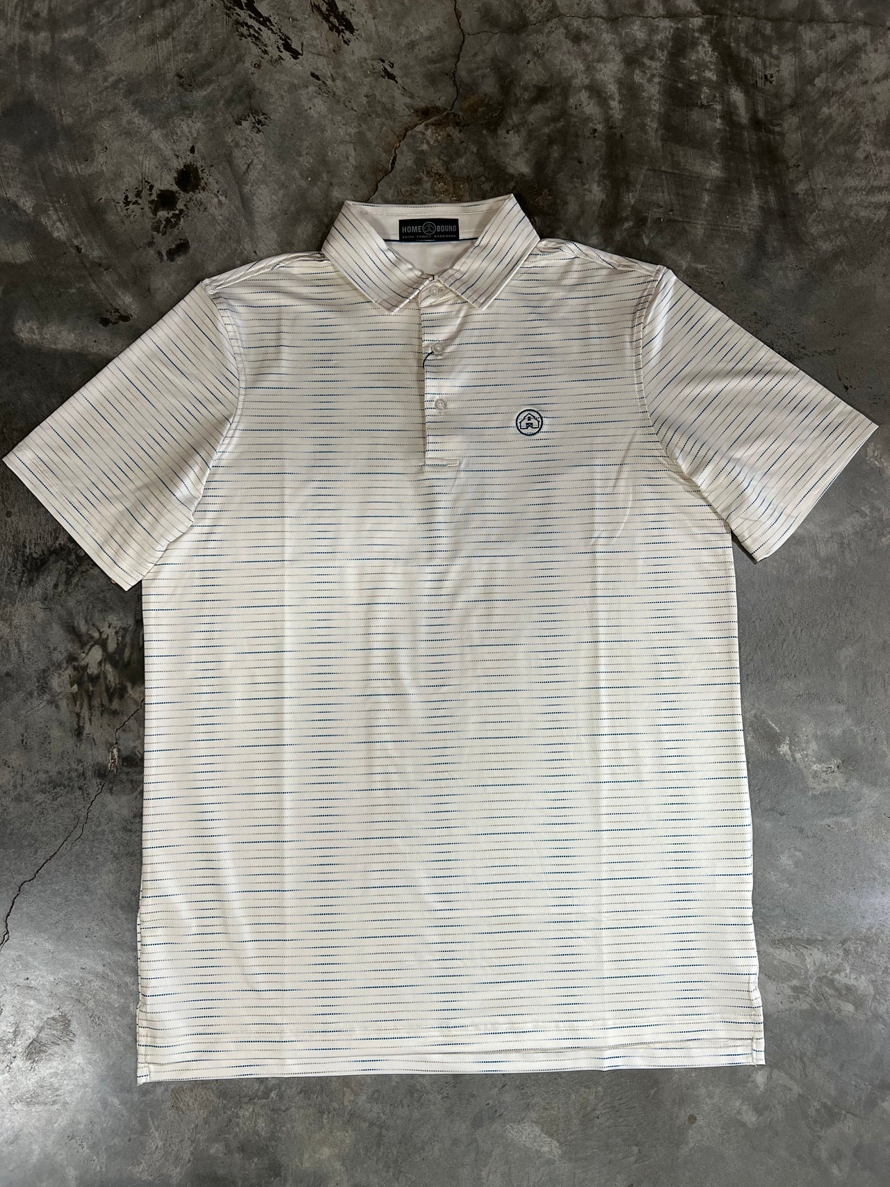 Home Bound Original Stripped Polo - Ecru/Cream