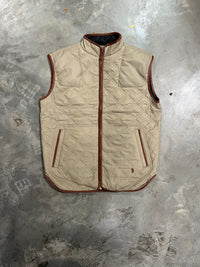 Thumbnail for Southern Casanova Quilt Lofted Vest - Wheat Straw