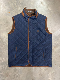 Thumbnail for Home Bound Original Quilted Fleece-Lined Vest – Navy