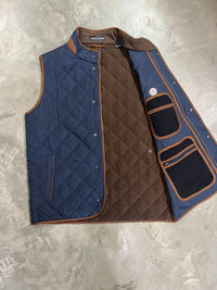 Thumbnail for Home Bound Original Quilted Fleece-Lined Vest – Navy