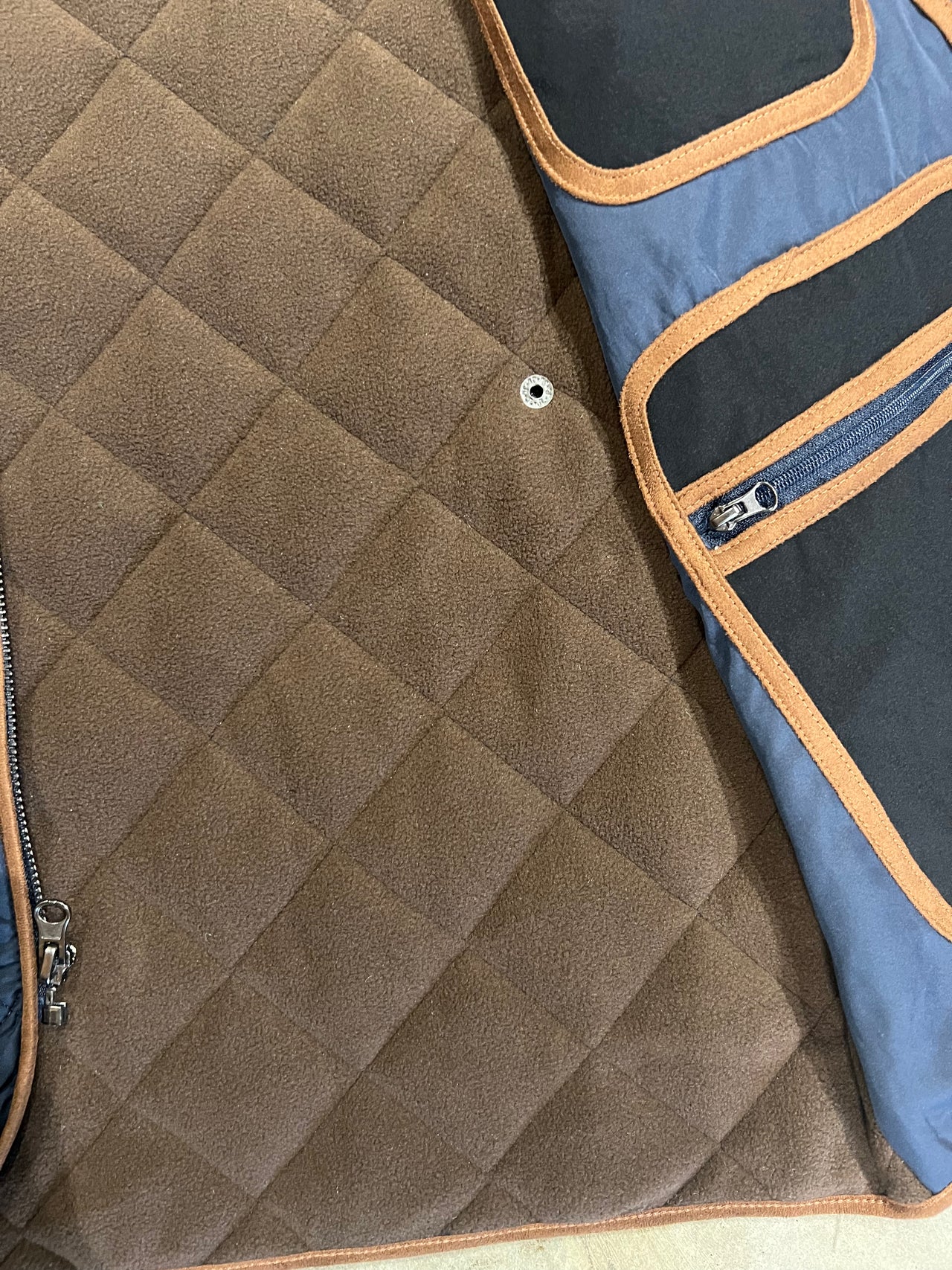 Home Bound Original Quilted Fleece-Lined Vest – Navy