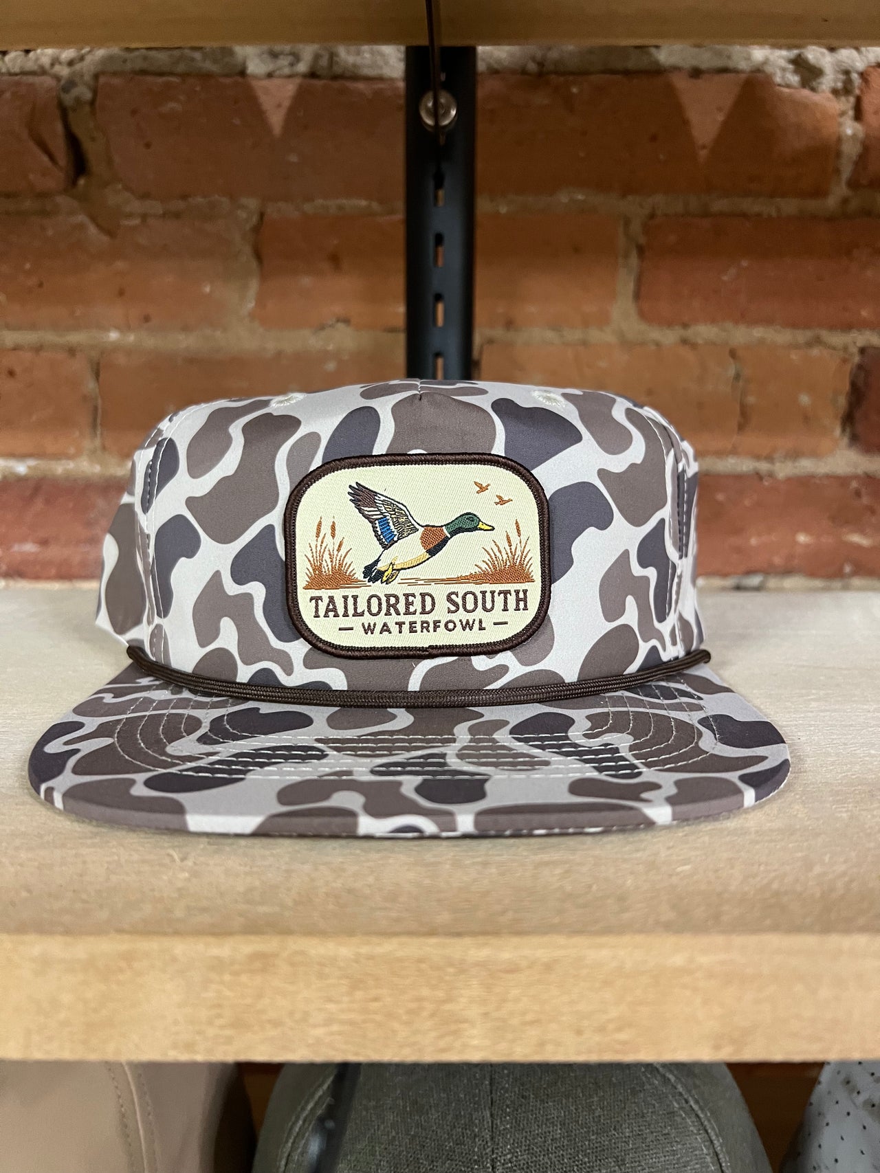Tailored South Flying Mallard Camo Rope Hat – Black/Camo