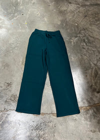 Thumbnail for Knit Straight Leg Pants - Deep Green
