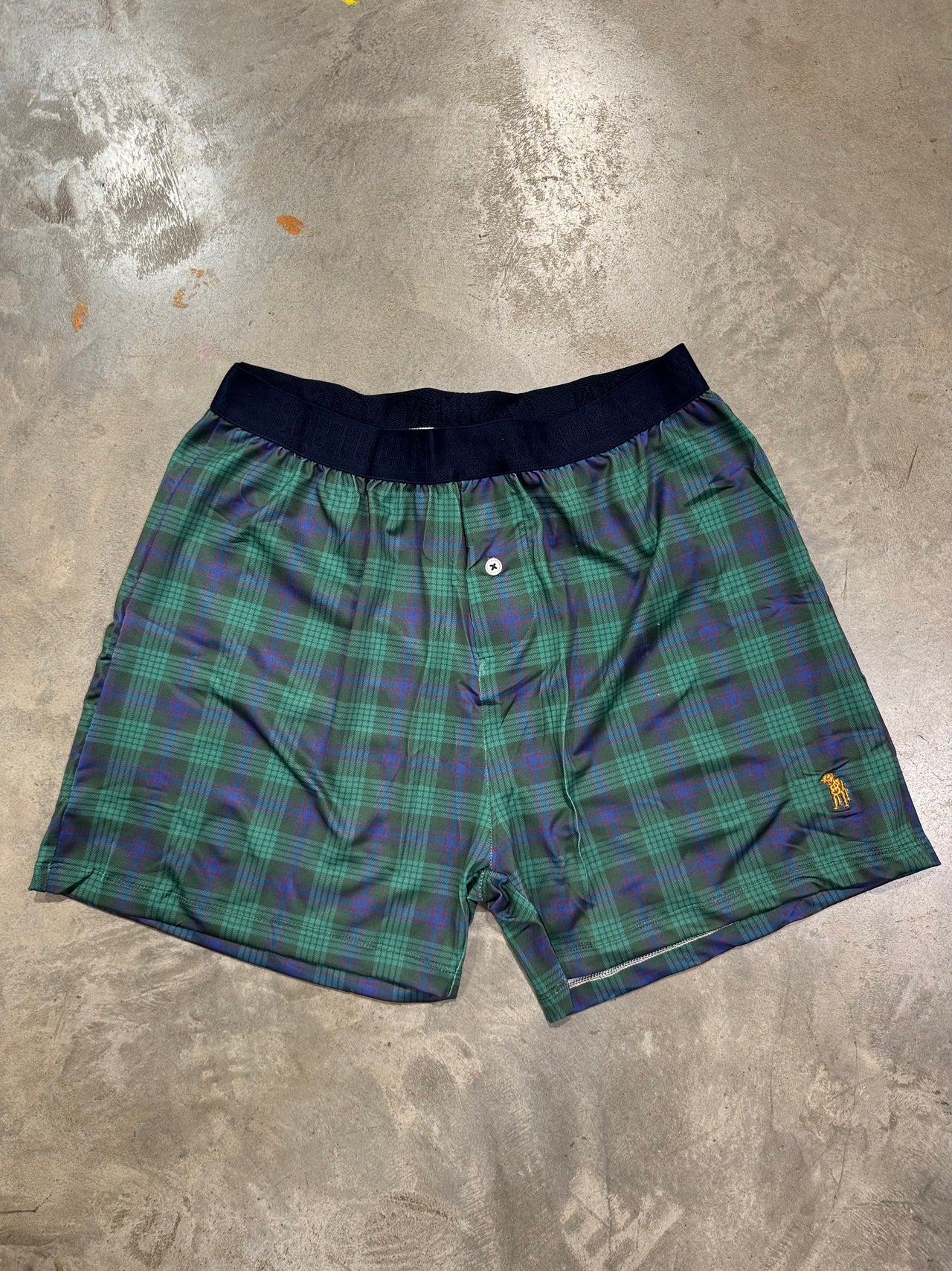 Green Tartan Performance Boxer