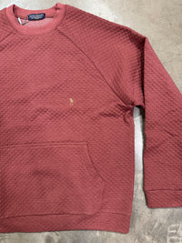 Thumbnail for Marsala Heather Quilted Sweatshirt