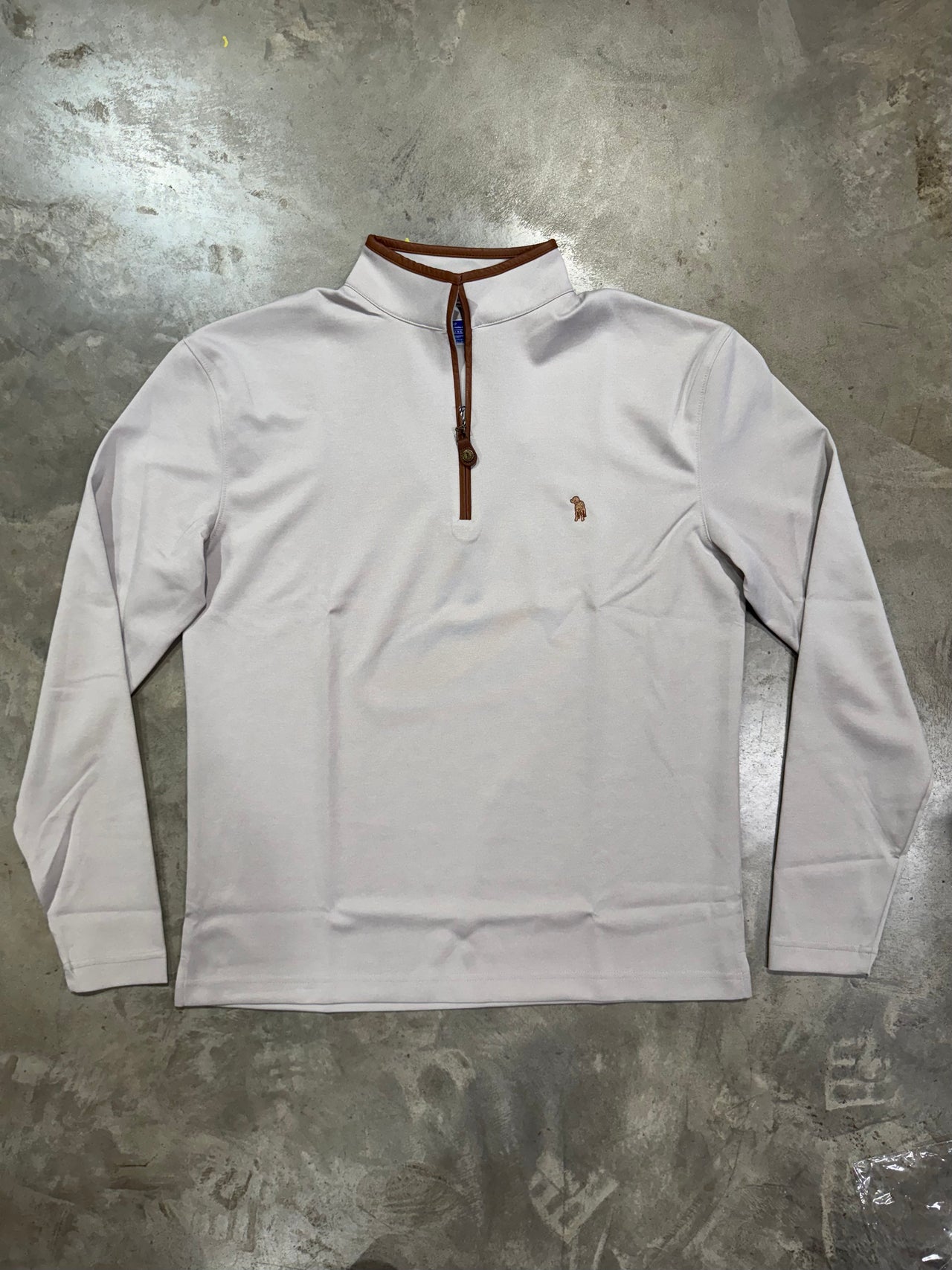 Plantation Heather Grey Performance Quarter Zip