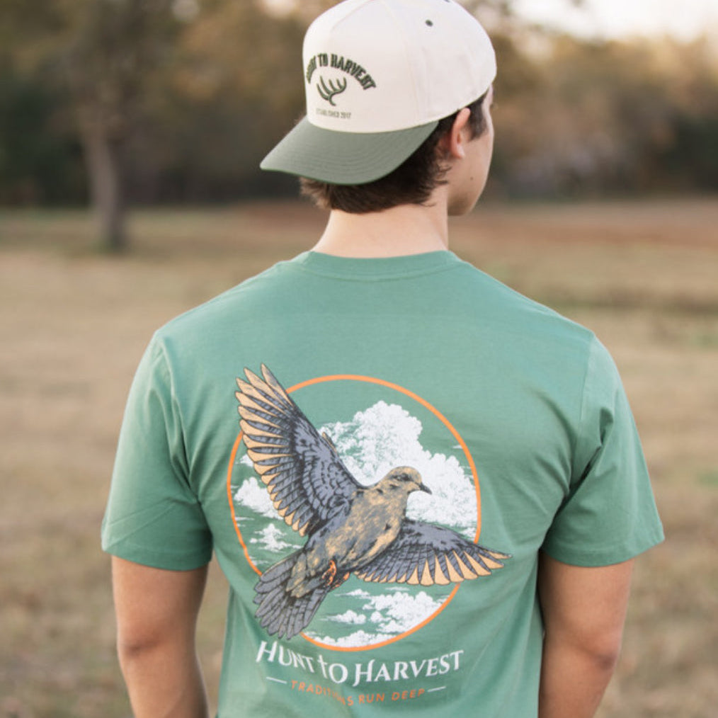 Hunt to Harvest Dove Hunt SS Tee - Duck Green
