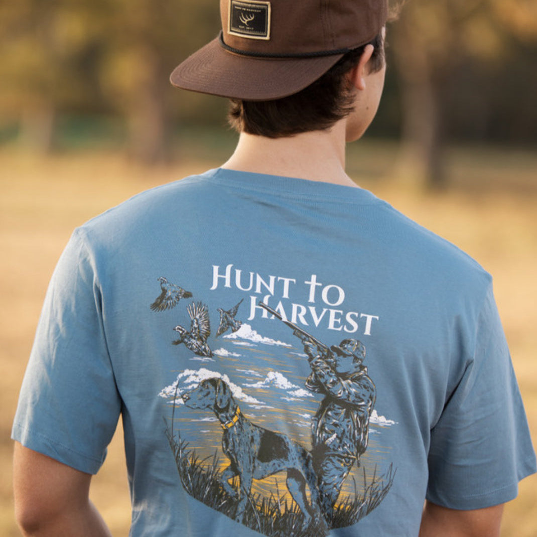 Hunt to Harvest On Point SS Tee - Blue