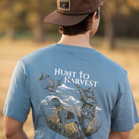 Thumbnail for Hunt to Harvest On Point SS Tee - Blue