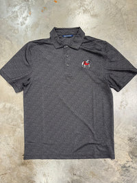 Thumbnail for Georgia Bulldogs Cutter & Buck Pike Eco Pebble Print Stretch Recycled Mens Polo - Black