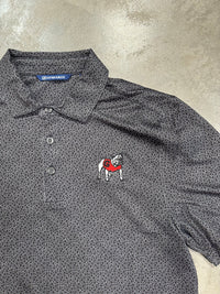 Thumbnail for Georgia Bulldogs Cutter & Buck Pike Eco Pebble Print Stretch Recycled Mens Polo - Black