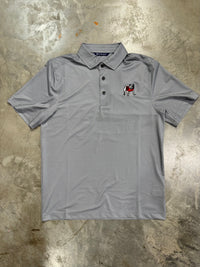 Thumbnail for Georgia Bulldogs Cutter & Buck Pike Eco Tonal Geo Print Stretch Recycled Mens Polo - Grey