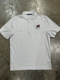 Thumbnail for Georgia Bulldogs Cutter & Buck Pike Eco Symmetry Print Stretch Recycled Mens Polo - White