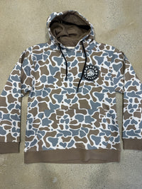 Thumbnail for Home Bound Circle Antler Hoodie -Blue Old School Camo