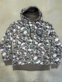Thumbnail for Home Bound Circle Antler Hoodie -Old School Camo