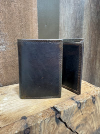 Thumbnail for Jack Bulls Honey Brown Leather Tri-Fold Mid Flap Wallet