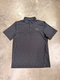 Thumbnail for Georgia Bulldogs Cutter & Buck Pike Eco Fern Print Recycled Polo - Black