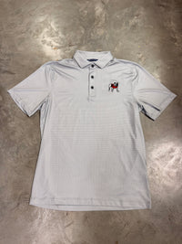 Thumbnail for Georgia Bulldogs Cutter & Buck Pike Eco Lattice Print Recycled Polo - Elemental Grey