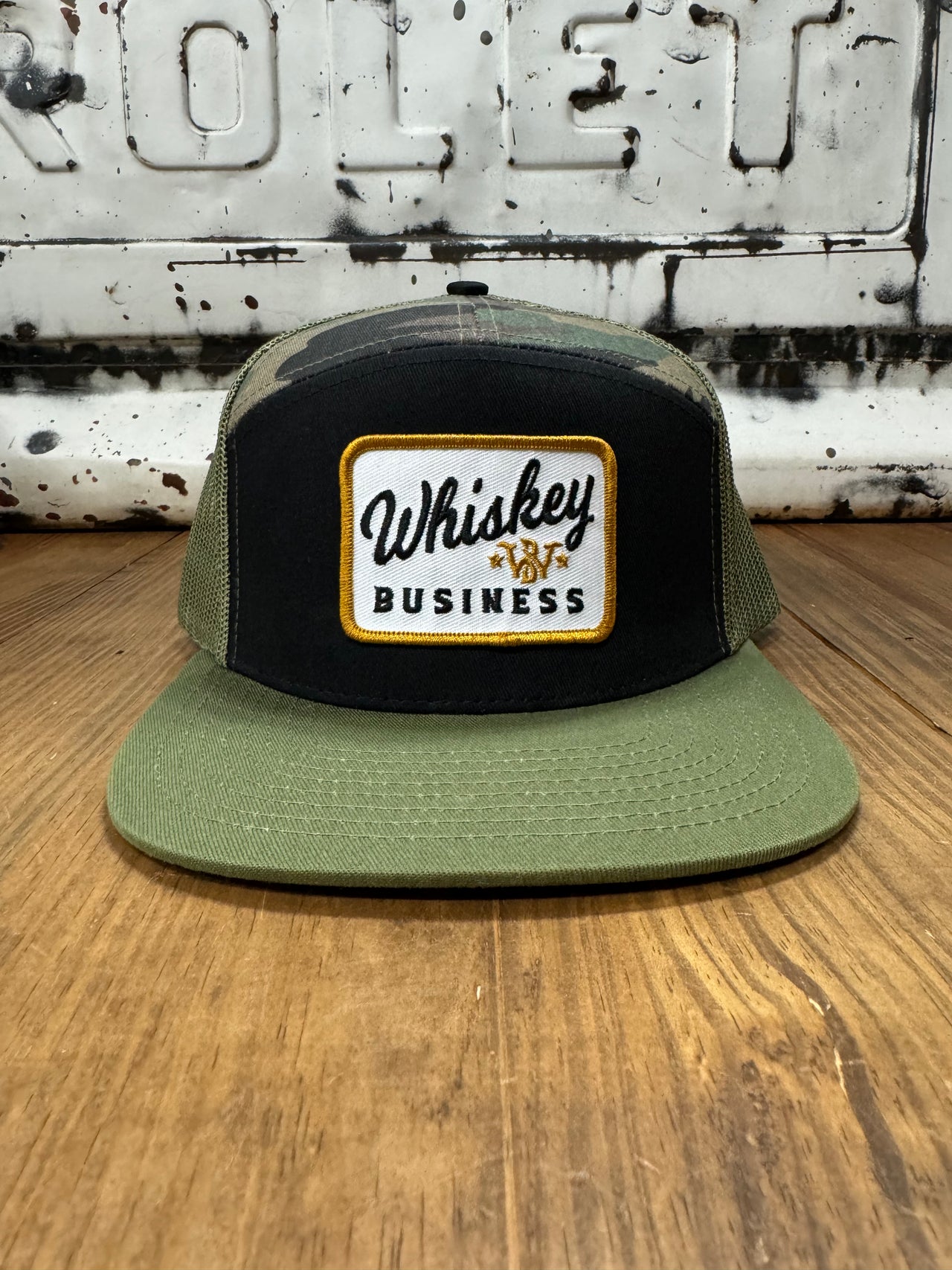 Whiskey Business Cap - Loden Camo/Black