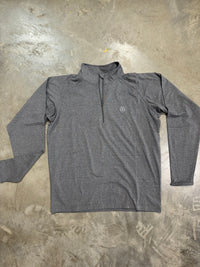 Thumbnail for Home Bound Heathered Charcoal Grey Quarter Zip