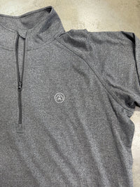 Thumbnail for Home Bound Heathered Charcoal Grey Quarter Zip