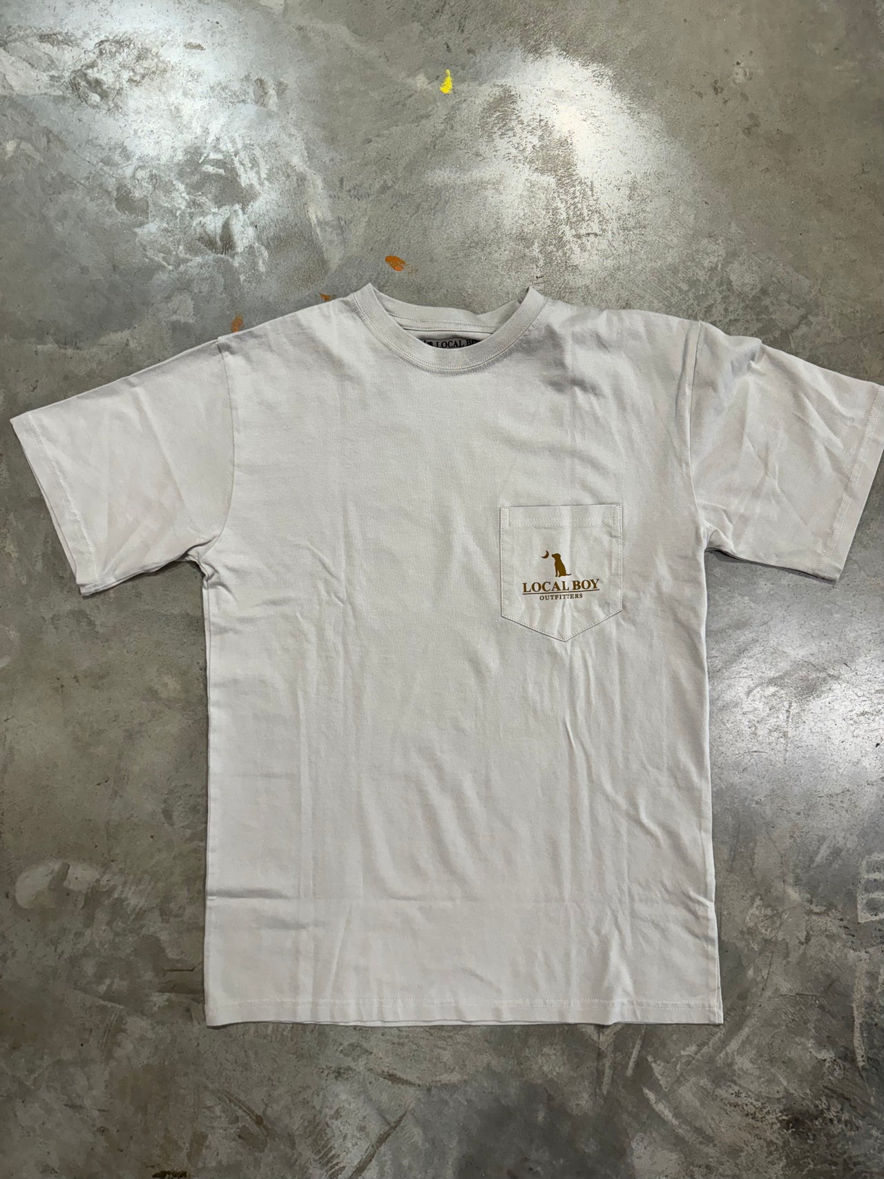 Forest Camo Label SS Tee - Silver