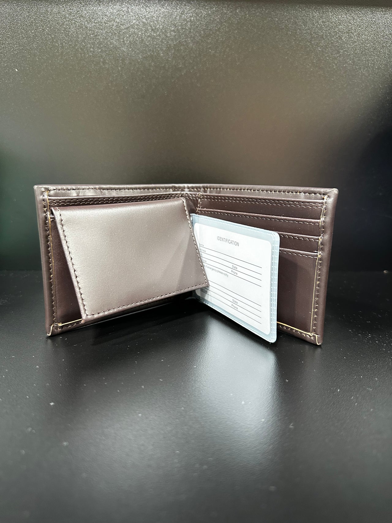 Brown Old School Camo Bi-Fold Wallet - UGA