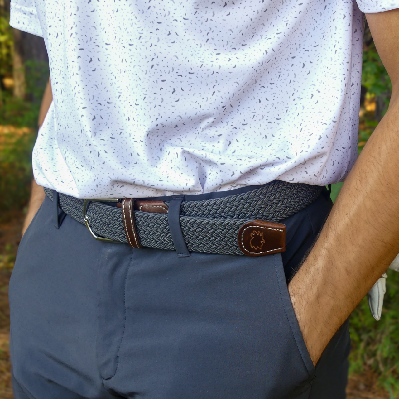 The Scottsdale Solid Woven Stretch Belt